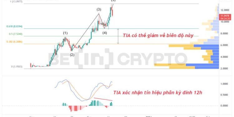 Celestia (TIA) có khả năng giảm 40% kể từ đỉnh