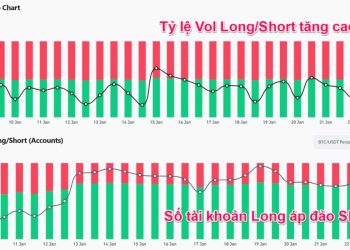 Những dữ liệu cho thấy tâm lý Bullish tăng dần dù thị trường điều chỉnh mạnh