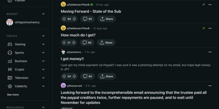 Mt. Gox bắt đầu trả nợ thông qua Paypal. Dấu hiệu short Bitcoin?