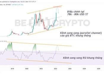 Phân tích kỹ thuật BTC khung tháng với RSI.