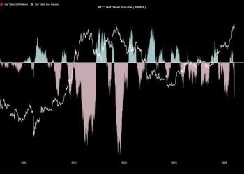 Bitcoin Net taker Volume (30DMA). Nguồn: JA_Maartun